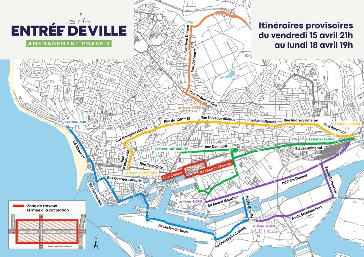 Démolition de l'échangeur Marceau - Plan global des déviations