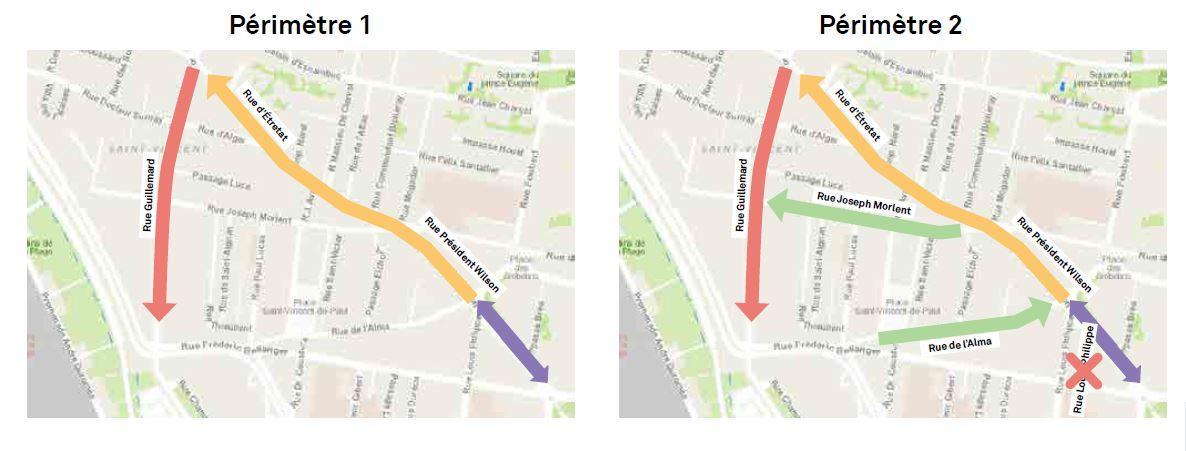 Consultation quartier Saint-Vincent : les 2 périmètres retenus pour l'expérimentation