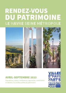 Programme des rendez-vous du patrimoine avril à septembre 2023