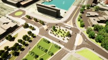 3e phase aménagement entrée de ville Le Havre