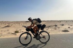 Simon Guignard en route de Dakar à Paris