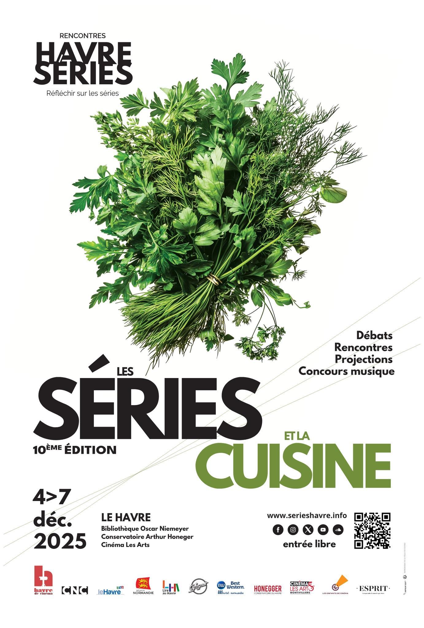 Affiche des Rencontres nationales du Havre sur les Séries 2025