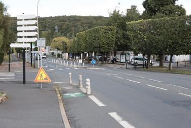 Entrée de ville de Rouelles avant travaux
