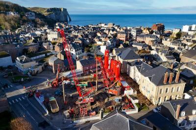 Création d’un bassin de gestion des effluents à Étretat