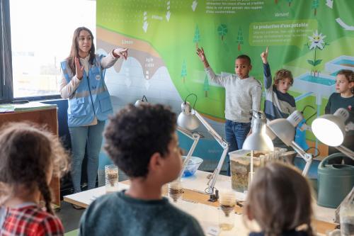 Visite jeune public de l'Écopôle Cycle de l'Eau