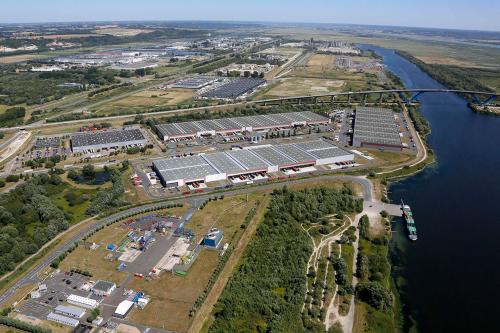 Les parcs logistiques du pont de Normandie