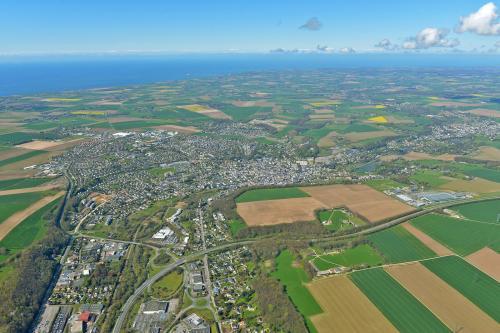 Vue aérienne sur le territoire de la Communauté urbaine