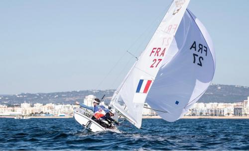 Jérémie Mion et Kévin Peponnet, mondial de 470 à Vilamoura au Portugal, mars 2021