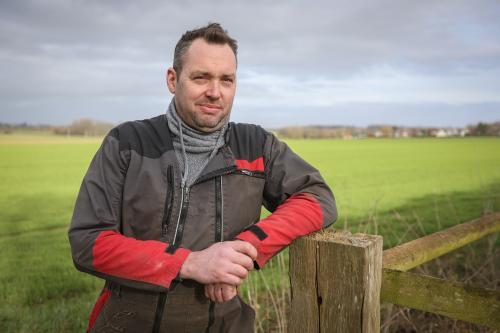 Sébastien Desprès, agriculteur à Octeville-sur-Mer