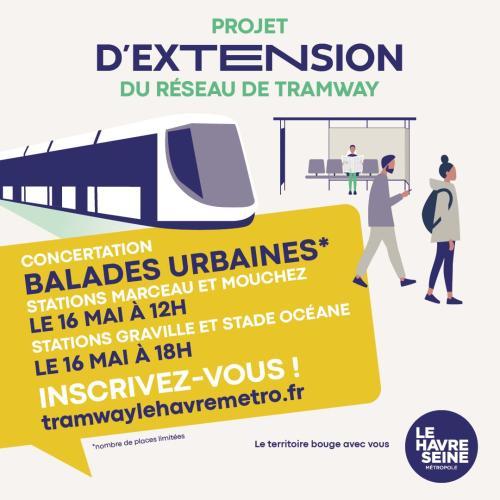 Participez aux balades urbaines autour des stations de la future extension du tramway