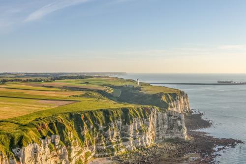Vue aérienne du Cap d'Antifer