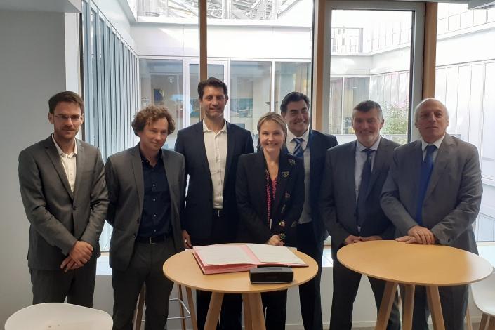 Les protagonistes de la création de la SEM Axe-Seine Énergies Renouvelables