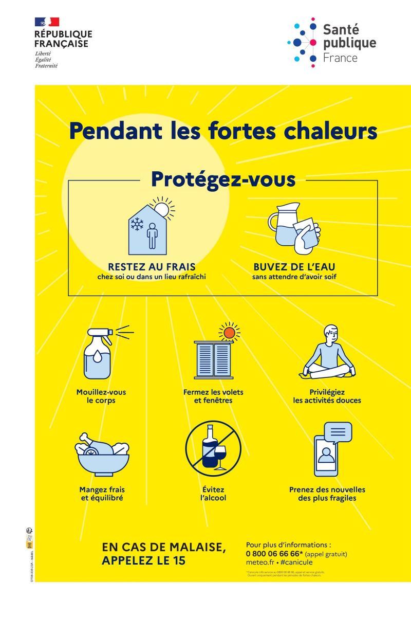 Conseils pendant les fortes chaleurs
