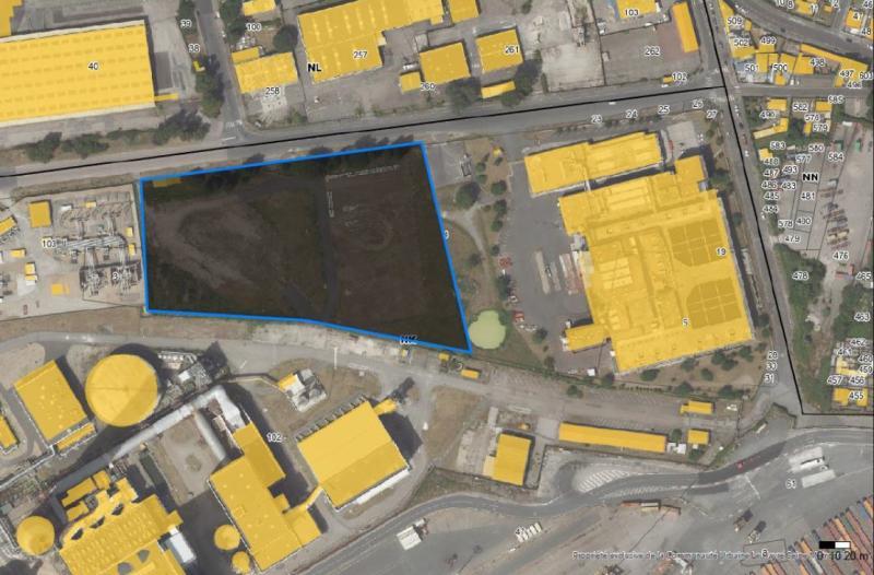 Plan du site à occuper au 166 rue Cuvier au Havre