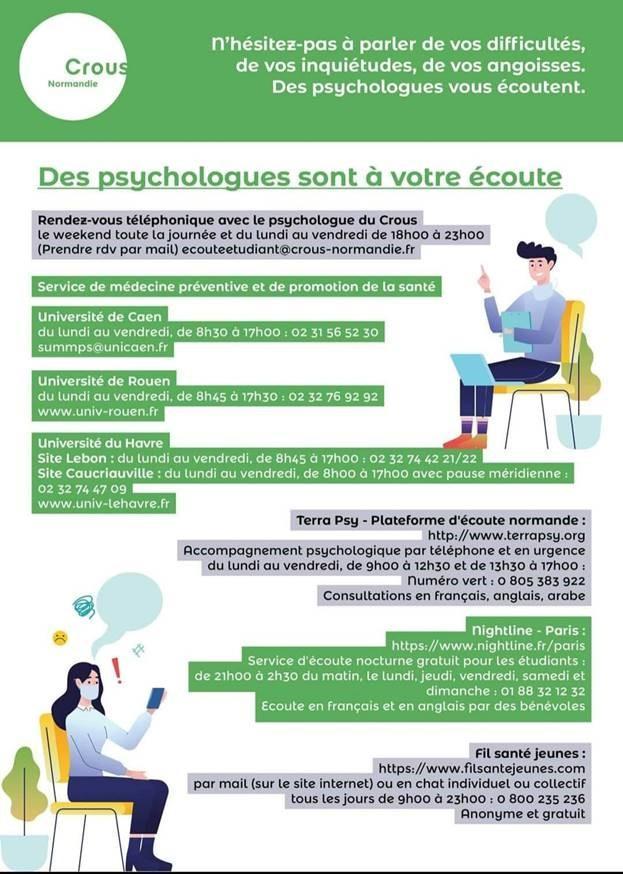 Soutien psychologique pour les étudiants