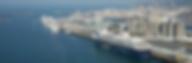 vue aérienne du terminal de croisières au Havre